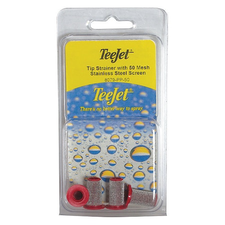 Tip Strainer w/50 Mesh SS Screen, PK4 MPN:PK-8079-PP-50