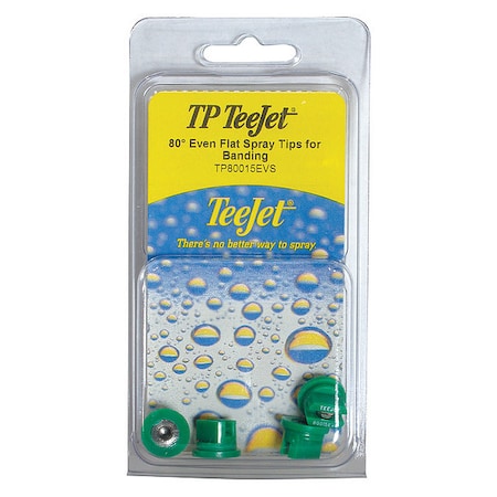 Even Flat Spray Tip, 80 Deg, PK4 MPN:PK-TP80015E