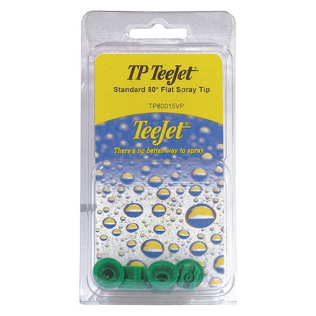 Flat Spray Polymer Tips, 80 Deg, PK4 MPN:PK-TP80015VP