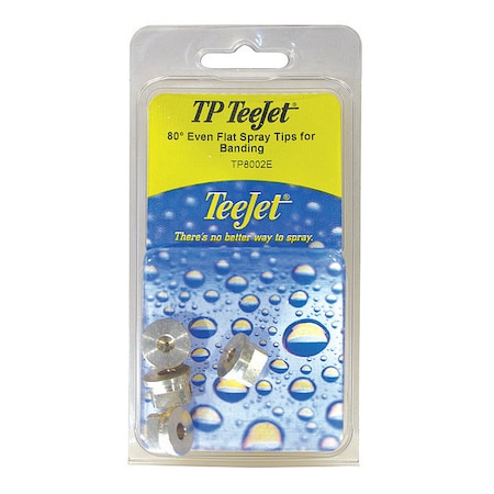 Even Flat Spray Tip, 80 Deg, PK4 MPN:PK-TP8002E