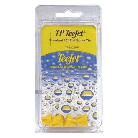 Flat Spray Polymer Tips, 80 Deg, PK4 MPN:PK-TP8002VP