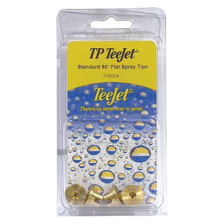 Flat Spray Tip, 80 Deg, PK4 MPN:PK-TP8004