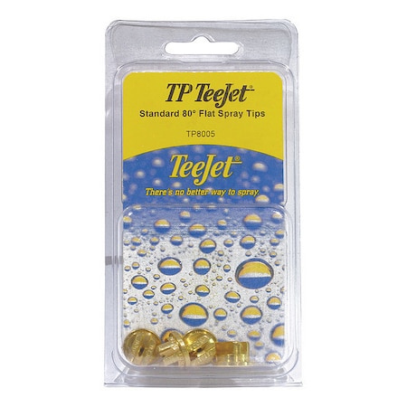 Flat Spray Tip, 80 Deg, PK4 MPN:PK-TP8005