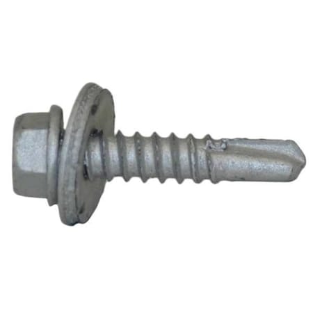 Self-Drilling Screw, #12 x 1 in, Climaseal Steel Flange Hex Head External Hex Drive, 250 PK MPN:1011000