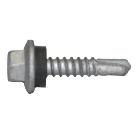 Self-Drilling Screw, #12 x 1 in, Climaseal Steel Flange Hex Head External Hex Drive, 250 PK MPN:1026000