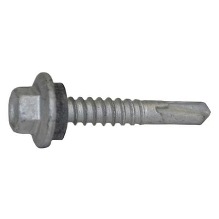 Self-Drilling Screw, #12 x 1-1/4 in, Climaseal Steel Flange Hex Head External Hex Drive, 250 PK MPN:1029000