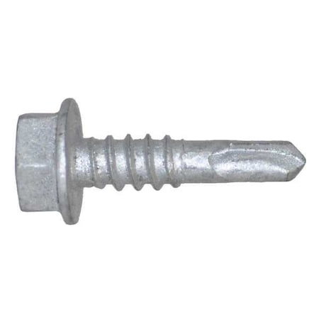 Self-Drilling Screw, #10 x 3/4 in, Climaseal Steel Flange Hex Head External Hex Drive, 500 PK MPN:1107053