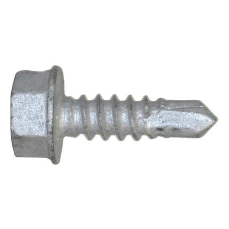 Self-Drilling Screw, #10 x 5/8 in, Climaseal Steel Flange Hex Head Hex Drive, 500 PK MPN:1127000
