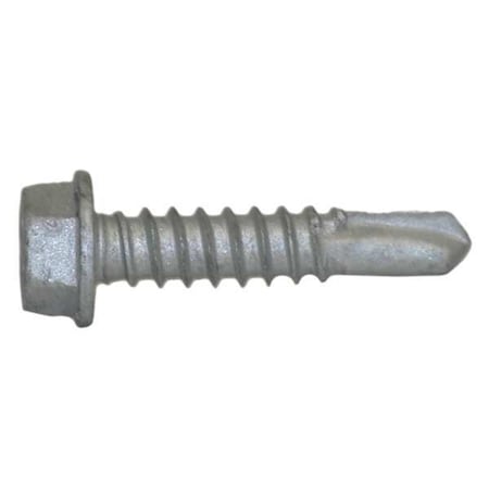 Self-Drilling Screw, #12 x 1 in, Climaseal Steel Flange Hex Head External Hex Drive, 500 PK MPN:1136000