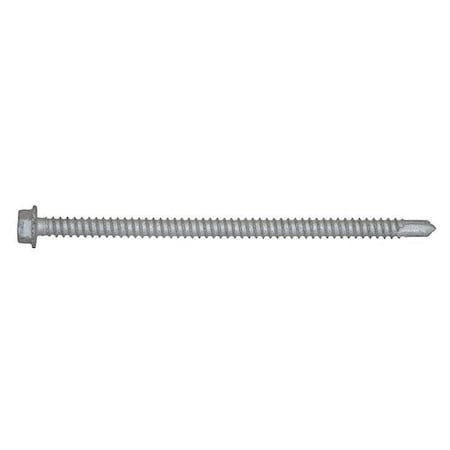 Self-Drilling Screw, #12 x 4 in, Climaseal Steel Flange Hex Head External Hex Drive, 50 PK MPN:1146000