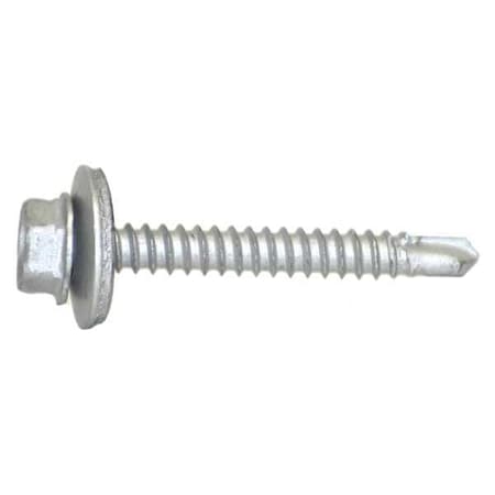 Self-Drilling Screw, #10 x 1-1/2 in, Climaseal Steel Flange Hex Head Hex Drive, 250 PK MPN:1308000