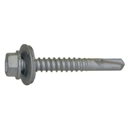 Self-Drilling Screw, #12 x 1-1/2 in, Climaseal Steel Flange Hex Head External Hex Drive, 250 PK MPN:1404000