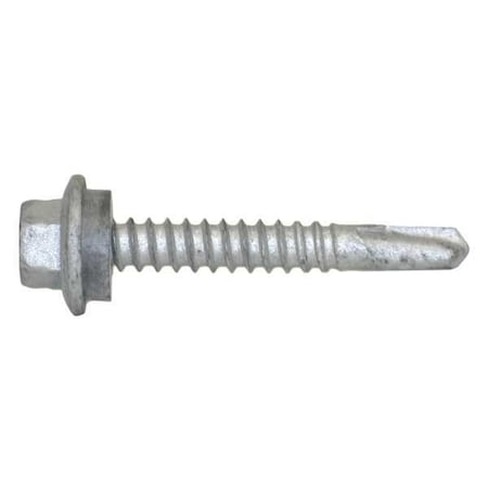 Self-Drilling Screw, #12 x 1-1/2 in, Climaseal Steel Flange Hex Head External Hex Drive, 250 PK MPN:1428000