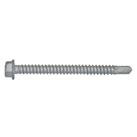 Self-Drilling Screw, #12 x 2-1/2 in, Climaseal Steel Flange Hex Head External Hex Drive, 100 PK MPN:1553000