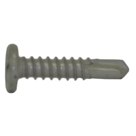 Self-Drilling Screw, #12 x 1 in, Gray Spex Steel Pan Head Combination Phillips/Square Drive, 500 PK MPN:1575553