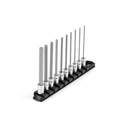 1/4 in Drive Socket Bit Set, SAE, 10 pcs MPN:SHB90108