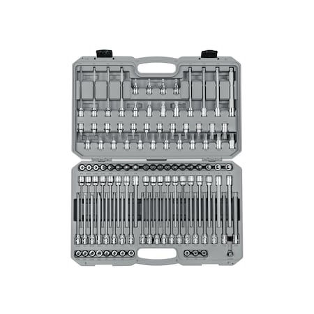 3/8 in Drive Socket Bit Set, SAE/Metric/Torx, 110 pcs MPN:SHB91317