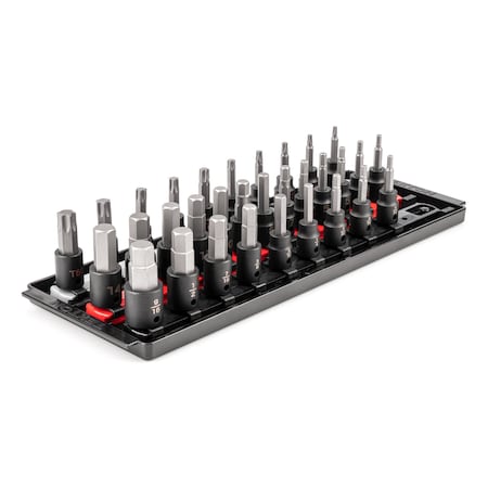 3/8 in Drive Impact Bit Socket Set, SAE/Metric/Torx, 32 pcs MPN:SIB91202