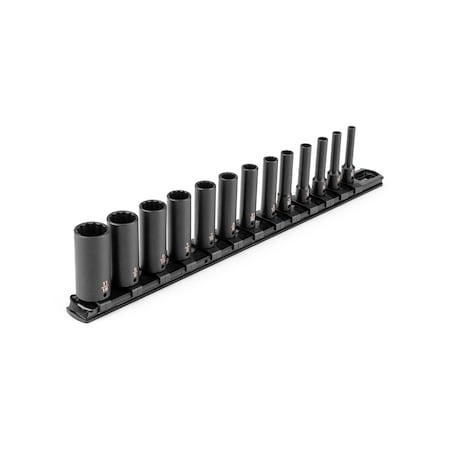 1/4 in Drive Impact Socket Set, SAE, 13 pcs MPN:SID90105