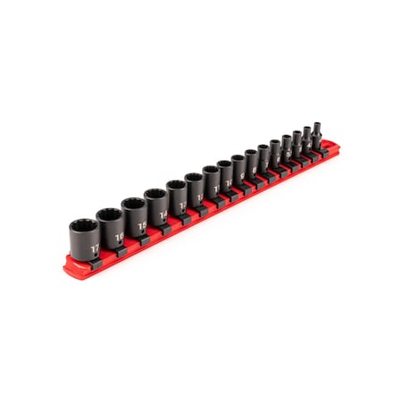 1/4 in Drive Impact Socket Set, Metric, 16 pcs MPN:SID90106