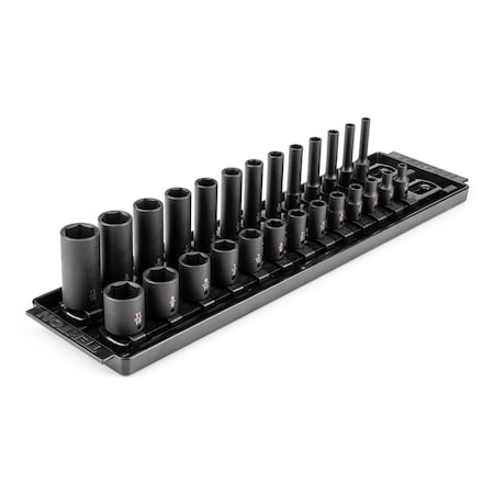 1/4 in Drive Impact Socket Set, SAE, 26 pcs MPN:SID90200