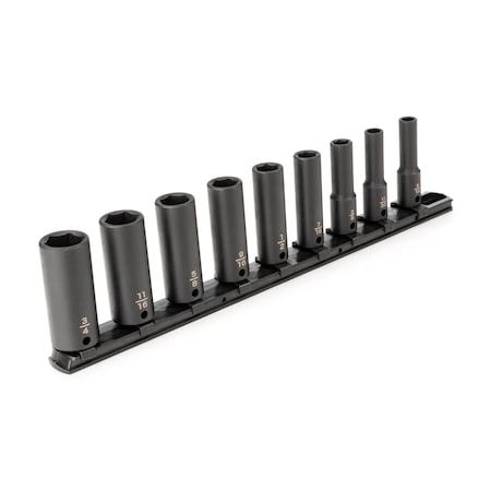 3/8 in Drive Impact Socket Set, SAE, 9 pcs MPN:SID91101