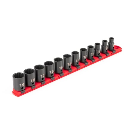 3/8 in Drive Impact Socket Set, Metric, 12 pcs MPN:SID91110