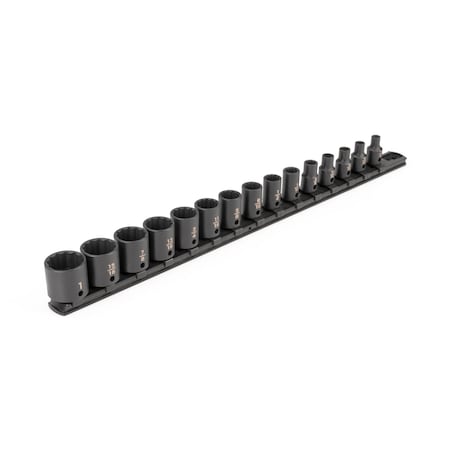 3/8 in Drive Impact Socket Set, SAE, 15 pcs MPN:SID91112