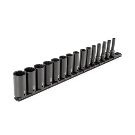 3/8 in Drive Impact Socket Set, SAE, 15 pcs MPN:SID91113