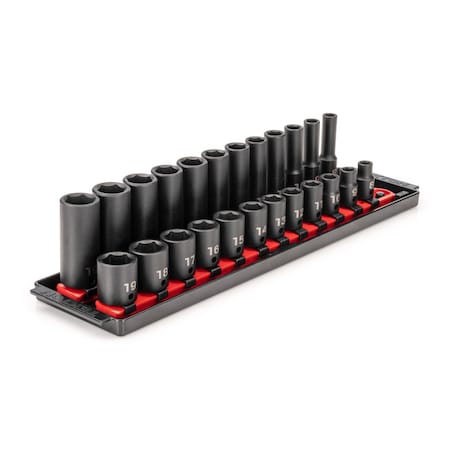 3/8 in Drive Impact Socket Set, Metric, 24 pcs MPN:SID91209