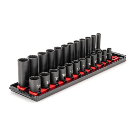 3/8 in Drive Impact Socket Set, Metric, 24 pcs MPN:SID91213