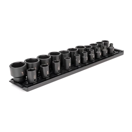 1/2 in Drive Impact Socket Set, SAE, 21 pcs MPN:SID92102