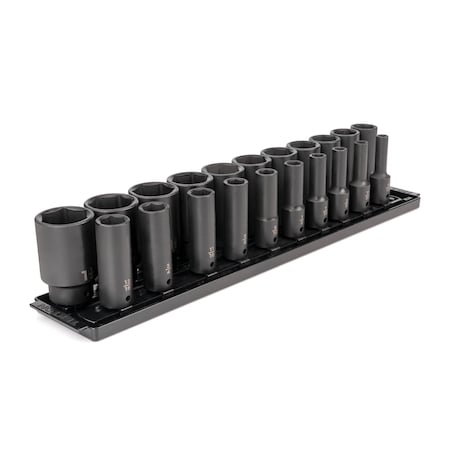 1/2 in Drive Impact Socket Set, SAE, 21 pcs MPN:SID92103
