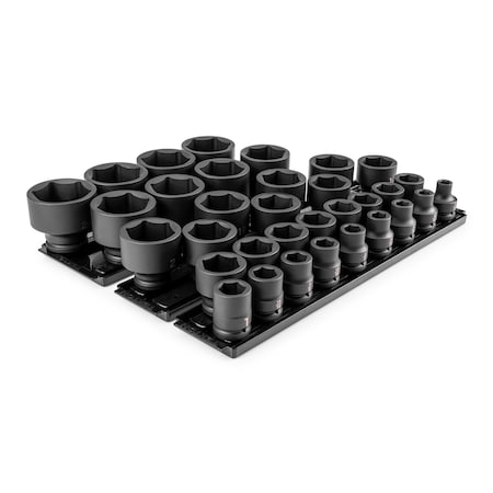 3/4 in Drive Impact Socket Set, SAE, 33 pcs MPN:SID93107
