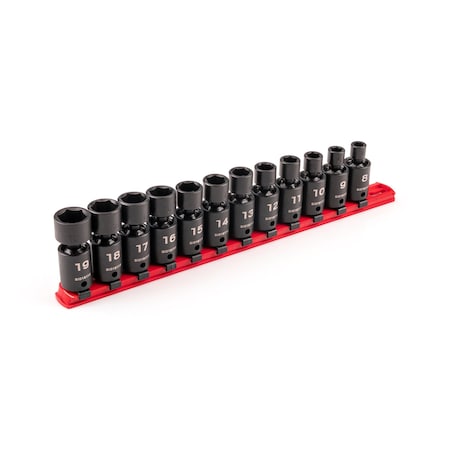 3/8 in Drive Flex Impact Socket Set, Metric, 12 pcs MPN:SID97102