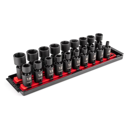 3/8 in Drive Flex Impact Socket Set, Metric, 19 pcs MPN:SID97103