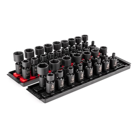 3/8 in Drive Flex Impact Socket Set, Metric, SAE, 34 pcs MPN:SID97201