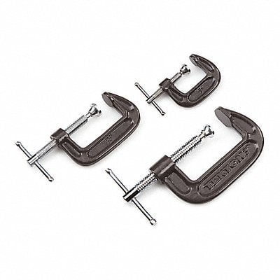 Malleable Iron C-Clamp Set 3 pcs. MPN:91809