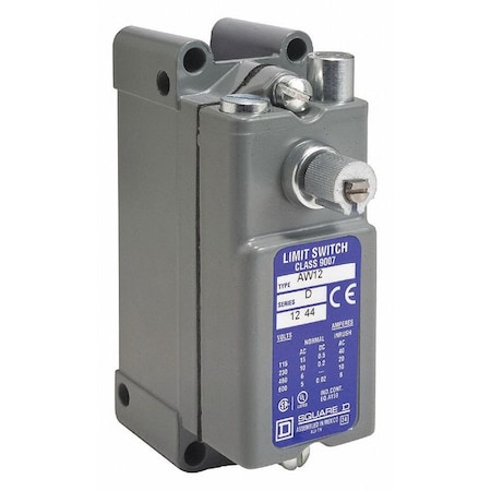 Heavy Duty Limit Switch, No Lever, Rotary, 1NC/1NO, 15A at 600V AC, Actuator Location: Side MPN:9007AW12