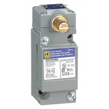 Heavy Duty Limit Switch, No Lever, Rotary, 2NC/2NO, 10A at 600V AC, CCW/CW MPN:9007C62B2