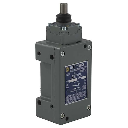 Hazardous Location Limit Switch, Plunger, Spring Return, 2NC/2NO, 10A at 600V AC MPN:9007CR61R