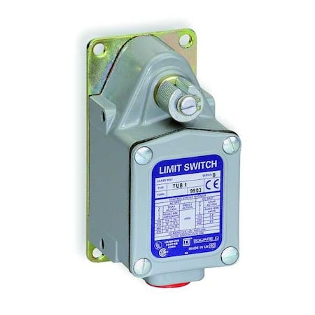 Severe Duty Limit Switch, No Lever, Rotary, SPDT, 20A at 600V AC, Actuator Location: Side MPN:9007TUB4