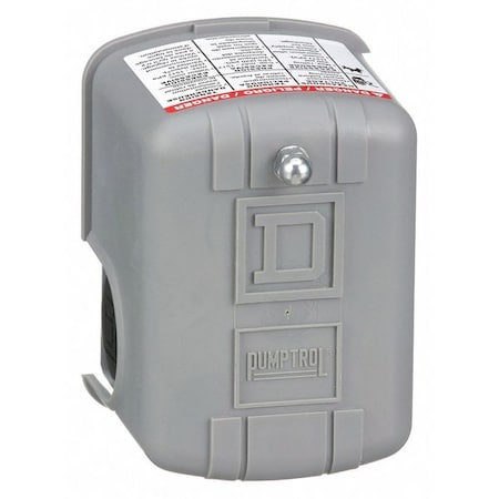 Pressure Switch, Standard, DPST, 1 Ports, 1/4