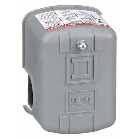 Pressure Switch, Standard, DPST, 1 Ports, 1/4