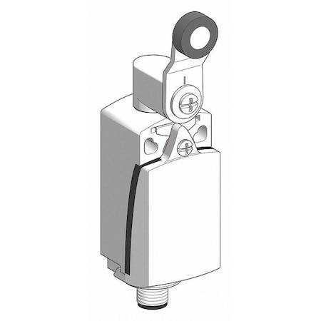 Limit Switch, Roller Lever, Rotary, 1NC/1NO, 4A at 240V AC, Actuator Location: Side MPN:XCKD2118M12
