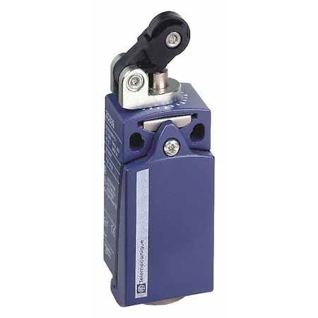 Limit Switch, Plunger, Roller Lever, 1NC/1NO, 10A at 240V AC, Actuator Location: Top MPN:XCKD2121N12