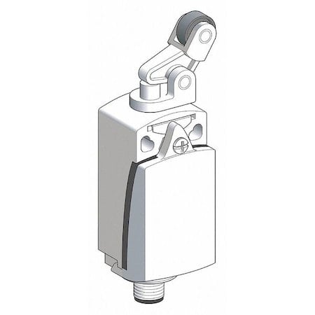 Limit Switch, Plunger, Roller Lever, 1NC/1NO, 4A at 240V AC, Actuator Location: Top MPN:XCKD2127M12