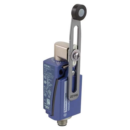 Limit Switch, Adjustable Roller Lever, Rotary, 1NC/1NO, 4A at 240V AC, Actuator Location: Side MPN:XCKD2145M12
