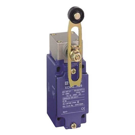 Limit Switch, Adjustable Roller Lever, Rotary, 1NC/1NO, Actuator Location: Side MPN:XCKJ10541