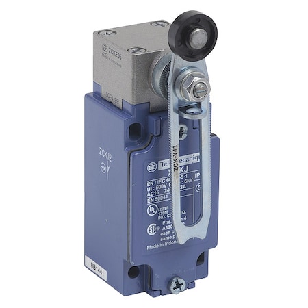 Limit Switch, No Lever, Rotary, 1C/O, 10A at 240V AC, Actuator Location: Side MPN:XCKJ20541